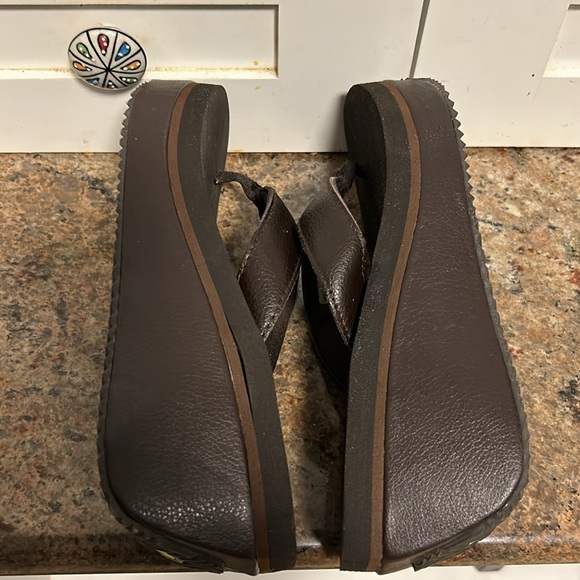 Platform Wedge Sandals by Volatile in Brown - Picture 8 of 11